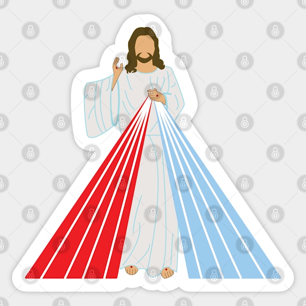 Divine Mercy Sticker by kaileekuropas